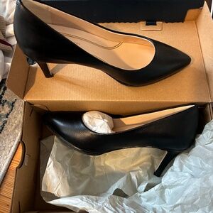 Cole Haan Grand Ambition pump 75MM black leather heels size 6